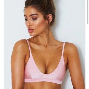 White fox boutique “fairy floss” bikini top